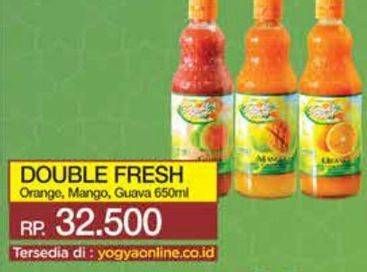Promo Harga Double Fresh Drink Concentrate Mango, Orange, Guava 650 ml - Yogya