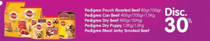 Promo Harga PEDIGREE Makanan Anjing Roasted Beef, Beef, Puppy, Jerky Smoky Beef  - Hari Hari