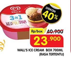 Promo Harga Walls Ice Cream 700 ml - Superindo