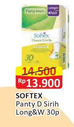 Promo Harga Softex Pantyliner Daun Sirih Longer And Wider 30 pcs - Alfamart