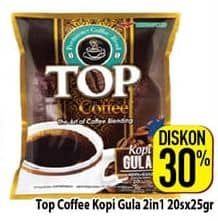 Promo Harga Top Coffee Kopi Gula per 20 sachet 25 gr - Hypermart