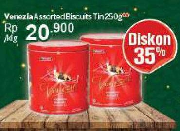 Promo Harga VENEZIA Assorted Biscuits Assorted 250 gr - Carrefour