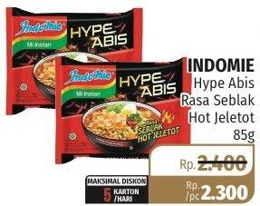 Promo Harga INDOMIE Hype Abis Seblak Hot Jeletot 85 gr - Lotte Grosir