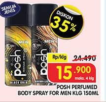 Promo Harga Posh Men Perfumed Body Spray All Variants 150 ml - Superindo
