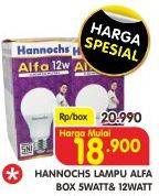 Promo Harga HANNOCHS Alfa LED 5 Watt, 12Watt  - Superindo