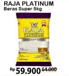 Promo Harga Raja Platinum Beras Slyp Super Super 5 kg - Alfamart