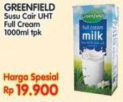 Promo Harga GREENFIELDS UHT Full Cream 1000 ml - Indomaret