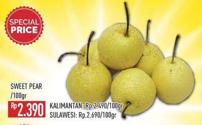 Promo Harga Pear Sweet per 100 gr - Hypermart