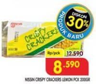 Promo Harga Nissin Crispy Crackers Lemon 130 gr - Superindo