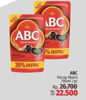 Promo Harga ABC Kecap Manis 700 ml - LotteMart