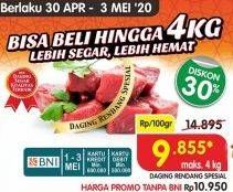 Promo Harga Daging Rendang Sapi Spesial per 100 gr - Superindo