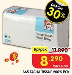 Promo Harga 365 Facial Tissue 200 sheet - Superindo