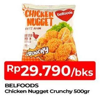 Promo Harga BELFOODS Nugget Chicken Nugget Crunchy 500 gr - TIP TOP