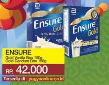 Promo Harga Ensure Gold Wheat Gandum Vanilla 150 gr - Yogya