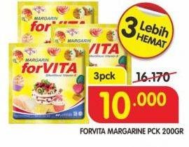 Promo Harga FORVITA Margarine per 3 sachet 200 gr - Superindo