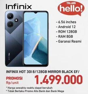 Promo Harga Infinix Hot 30i | Smartphone 8 + 128 GB  - Carrefour