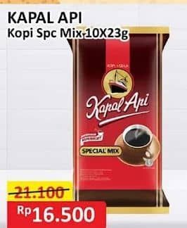 Promo Harga Kapal Api Kopi Bubuk Special Mix per 10 sachet 24 gr - Alfamart