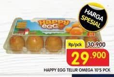 Promo Harga Happy Egg Telur Omega 10 pcs - Superindo