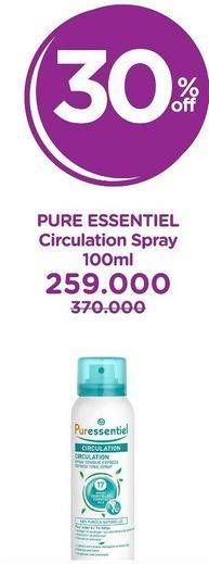 Promo Harga PURESSENTIEL Circulation Spray 100 ml - Watsons