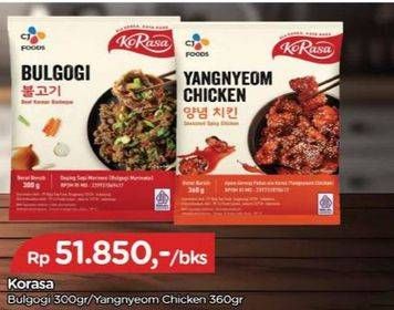 Promo Harga Korasa Chicken Bulgogi, Yangnyeom 300 gr - TIP TOP
