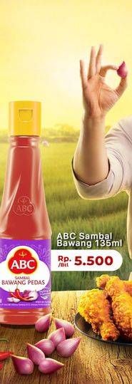 Promo Harga ABC Sambal Bawang Pedas 135 ml - Carrefour