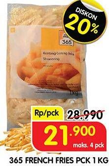 Promo Harga 365 French Fries 1000 gr - Superindo