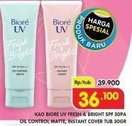 Promo Harga Biore UV Fresh & Bright Instan Cover/Biore UV Oil Control Matte   - Superindo