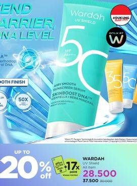 Promo Harga Wardah UV Shield All Variants 30 ml - Watsons