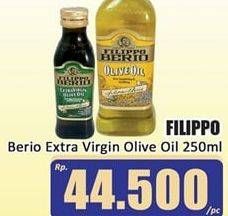 Promo Harga FILIPPO BERIO Olive Oil Extra Virgin 250 ml - Hari Hari