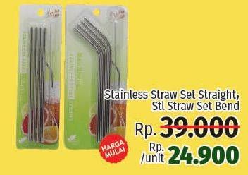 Promo Harga Stainless Straw All Variants  - LotteMart