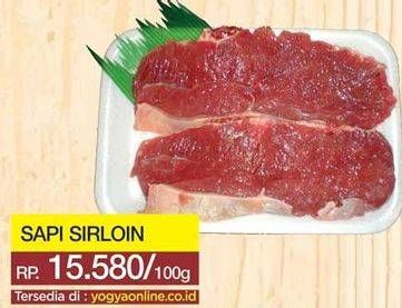 Promo Harga Daging Has Luar (Daging Sirloin) per 100 gr - Yogya