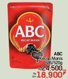 Promo Harga ABC Kecap Manis 520 ml - LotteMart