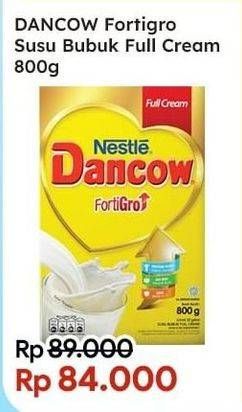 Promo Harga Dancow FortiGro Susu Bubuk Full Cream 800 gr - Indomaret