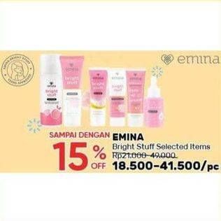 Promo Harga EMINA Bright Stuff Moisturizing Cream 20 ml - Indomaret