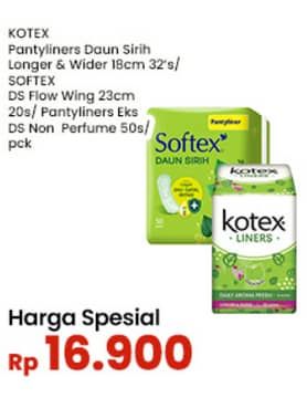 Promo Harga Softex/Kotex Pantyliners/Pembalut  - Indomaret