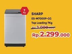 Sharp ES-M7000P-GG  Diskon 23%, Harga Promo Rp2.299.000, Harga Normal Rp3.000.000