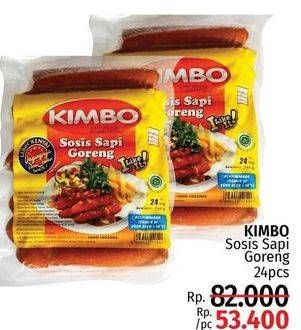 Promo Harga KIMBO Sosis Sapi Goreng 24 pcs - LotteMart