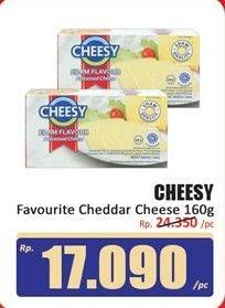 Promo Harga Cheesy Favourite Processed Cheddar Cheese 180 gr - Hari Hari