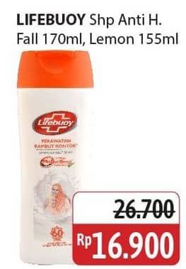 Promo Harga Lifebuoy Shampoo Anti Hair Fall, Refresh Cool 155 ml - Alfamidi