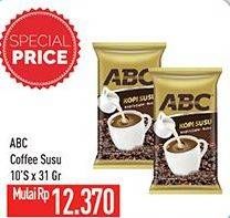 Promo Harga ABC Kopi Susu per 10 sachet 31 gr - Hypermart