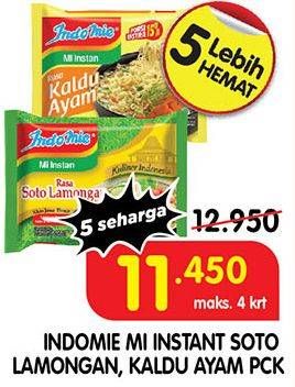 Promo Harga INDOMIE Mi Kuah Soto Lamongan, Kaldu Ayam 65 gr - Superindo