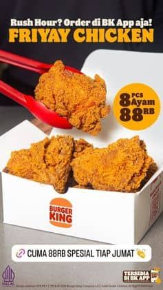 Promo Burger King Dapat 8 pcs ayam