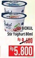 Promo Harga BIOKUL Stir Yogurt 80 gr - Hypermart