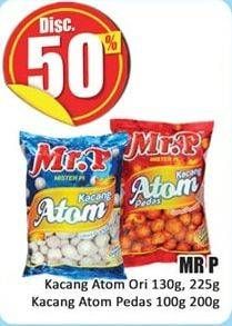 Promo Harga MR.P Kacang Atom Original, Pedas 100 gr - Hari Hari