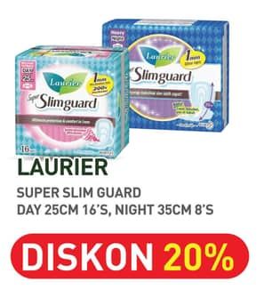 Promo Harga Laurier Super Slimguard Night/Day  - Hypermart