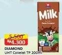 Promo Harga Diamond Milk UHT Chocolate 200 ml - Alfamart