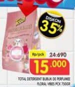 Promo Harga Total Detergent Powder de Perfumee 750 gr - Superindo