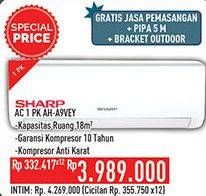 Promo Harga SHARP AH-A9VEY - AC 1PK  - Hypermart