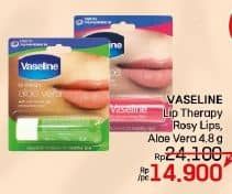 Vaseline Lip Therapy 4 gr Diskon 38%, Harga Promo Rp14.900, Harga Normal Rp24.100