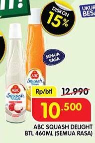 Promo Harga ABC Syrup Squash Delight All Variants 460 ml - Superindo